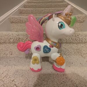 Magical Unicorn Toy with Pink and Gold Accents